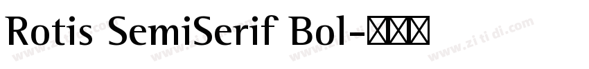 Rotis SemiSerif Bol字体转换